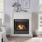 Duluth Forge Full Size Dual Fuel Ventless Gas Fireplace With Mantel - 32,000 Btu FDI32R-M-AW - alternate 6
